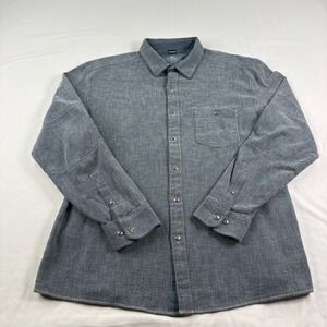 Kuhl Persuadr Shirt XL Blue Button Up Long Sleeve Outdoor Hiking Trail Casual